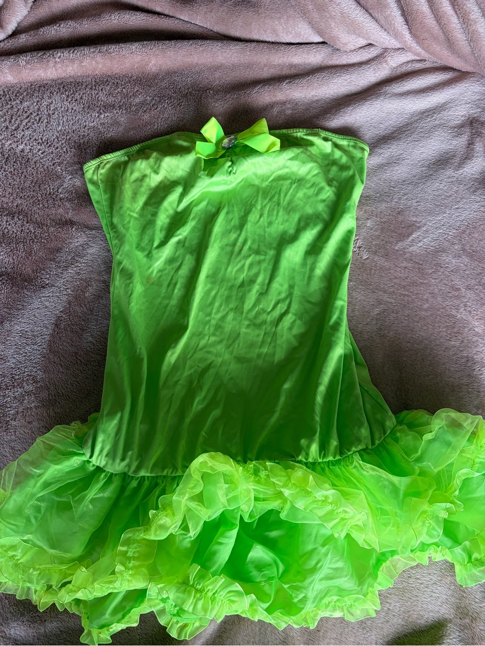 Bright Green Tinkerbell Tutu Costume Dress